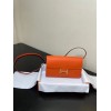Hermes Constance Togo Epsom Orange Wallet