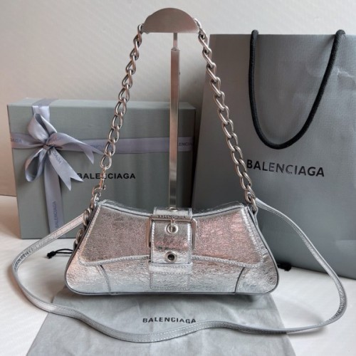 Balenciaga Lindsay silver shoulder bag