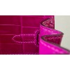Hermes Kelly pink crocodile leather 25