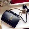 YSL Medium Sunset Monogram leather shoulder bag 25cm