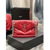 YSL Black Puffer Red Leather Medium Bag