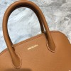 Balenciaga Ville Top Handle Bag Brown/White