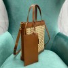 YSL Leather Ysl Woven Raffia Tote Bag