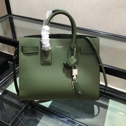 YSL Sac De Jour Green Medium Bag