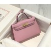 Hermes Kelly Mini Pink Leather