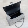 Balenciaga Hourglass S Rhinestone Silver Bag