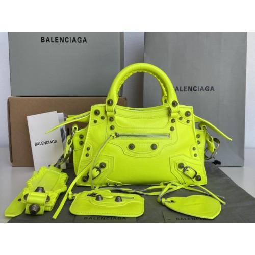 Balenciaga neon cagole XS handle bag