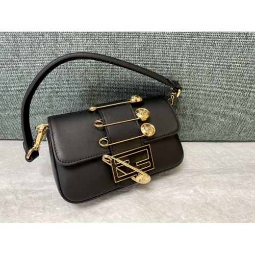 Fendi x Versace Baguette Black Bag