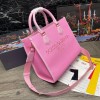 DG canvas shopper embroidered logo pink bag