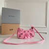 Balenciaga Pink Mini Le Cagole Chain Bag