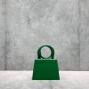 Jaquemus Le Chiquito tote bag green leather 18cm