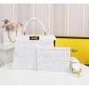 Fendi Peekaboo Iseeyou white tote bag