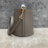 Celine 16 small smooth calfskin gray bucket bag