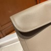 Hermes Gray Swift Jige Elan Clutch