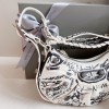 Balenciaga Le Cagole white graffiti XS shoulder bag