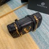 Versace Virtus Quilted Napa Evening Bag - Black