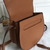 Chloe marcie medium / small brown saddle bag