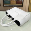 Bottega Veneta Intrecciato lamp skin tote white bag 609175