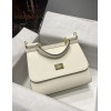 DOLCE & GABBANA Small White Dauphine Sicily Bag