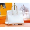 Hermes White Epsom Gold Hadware 30