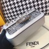 Fendi Silver PVC Transparent Sequin Mini Baguette Bag