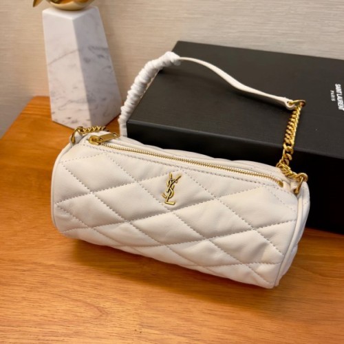 YSL Sade white leather bag