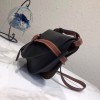 Loewe Small Gate bag in natural calfskin black 20cm