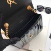 YSL VICKY SHOULDER BAG BLACK 20.5cm