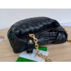 Bottega Veneta Mini Jodie Chain Hobo Black Woven Bag