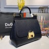 DOLCE & GABBANA Sicily Small Tote Black Bag