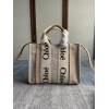 Chloe Small Woody Gray tote bag with strap