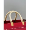 Fendi Sunshine Red Leather Tote Bag 36cm