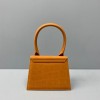 Jacquemus tote bag brown leather 18cm