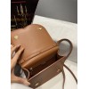 DG calfskin logo brown crossbody bag