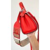Fendi Peekaboo Iconic mini red leather bag