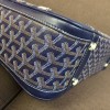 Goyard Ambassade PM document case blue leather bag