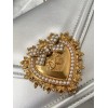 Dolce & Gabbana Silver Leather Top-Handle Bag
