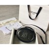Celine Oval Cuir Triomphe black calfskin bag