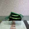 Fendi first green sequinned leather bag