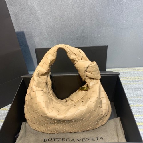 Bottega Veneta Mini Ladies Jodie Hobo Beige Woven Bag