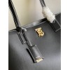 Burberry large black tote shopping bag