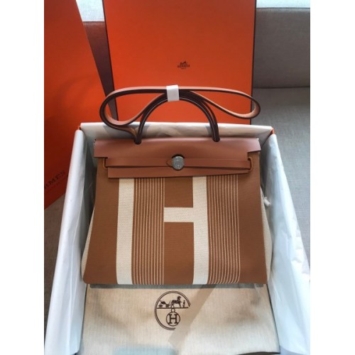 Hermes Herbag Brown 31cm