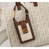 Fendi FF monogram totebag in white F0608