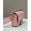 Fendi Baguette pink leather bag 26cm