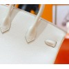 Hermes White Epsom Gold Hadware 30