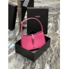 YSL LE 5 À 7 HOBO BAG IN PINK SMOOTH LEATHER
