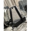 YSL Nylon silver backpack bag