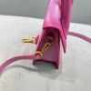 Jaquemus Le Chiquito pink leather 18cm bag