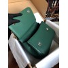 DG dauphine leather Sicily bag in green 25cm