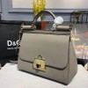 DOLCE & GABBANA Sicily Small Tote Gray Bag